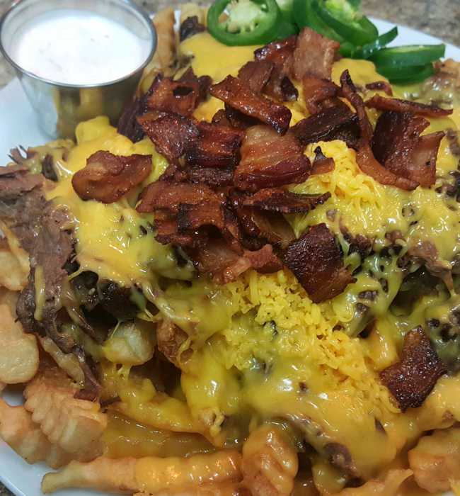 Brisket Cheese Fries - Pig Pen Barbeque